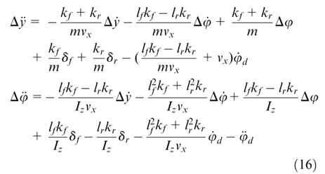 基于线性变参数系统的四轮转向自主地面车辆路径跟踪控制及实验验证的图26