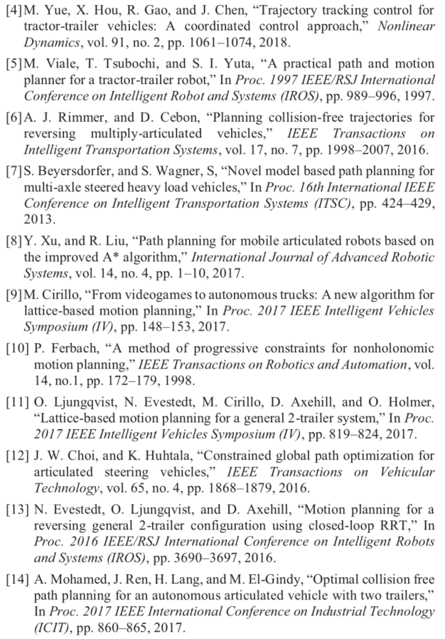 狭窄环境下带有多拖车的牵引车轨迹规划的统一方法的图62