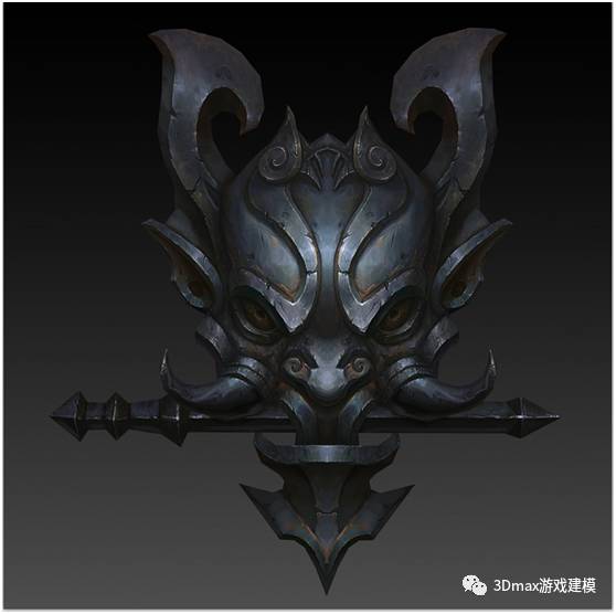 3dmaxps铁质面具建模与贴图