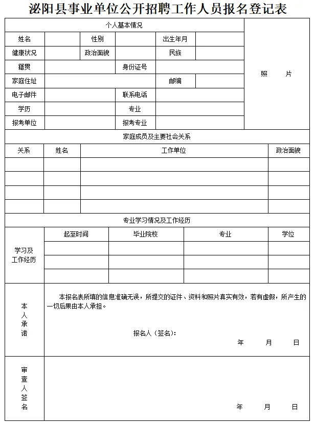 2021年驻马店市泌阳县部分事业单位招聘公告