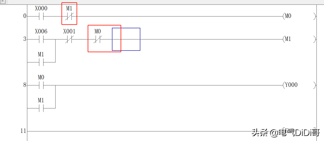 通过FX3U PLC实例接线讲解点动、自锁和互锁结合，初学者一看就懂的图9