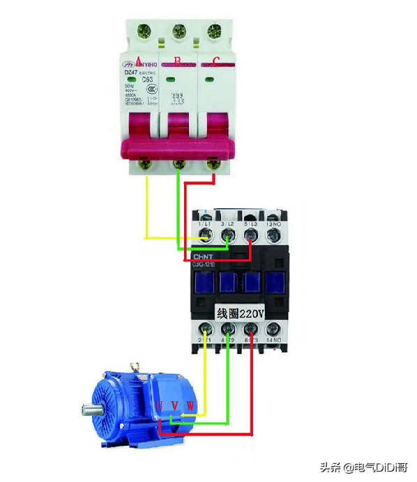 通过FX3U PLC实例接线讲解点动、自锁和互锁结合，初学者一看就懂的图1