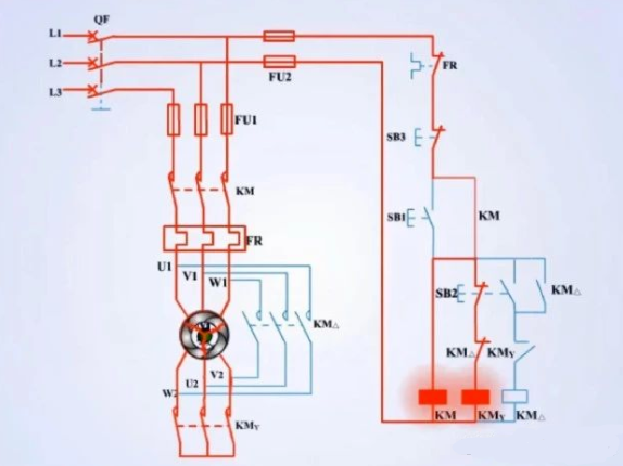 电动机星三角降压启动控制电路详解的图5