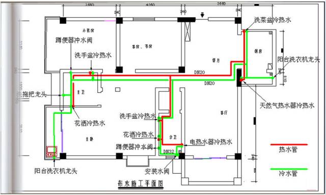 二次装修,都需要事先了解家中水管的分布,以免在施工中破坏原有的管道