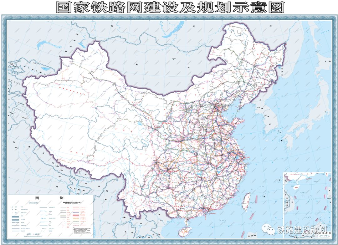 地圖更新國家鐵路網建設及規劃示意圖612021年12月18日版本