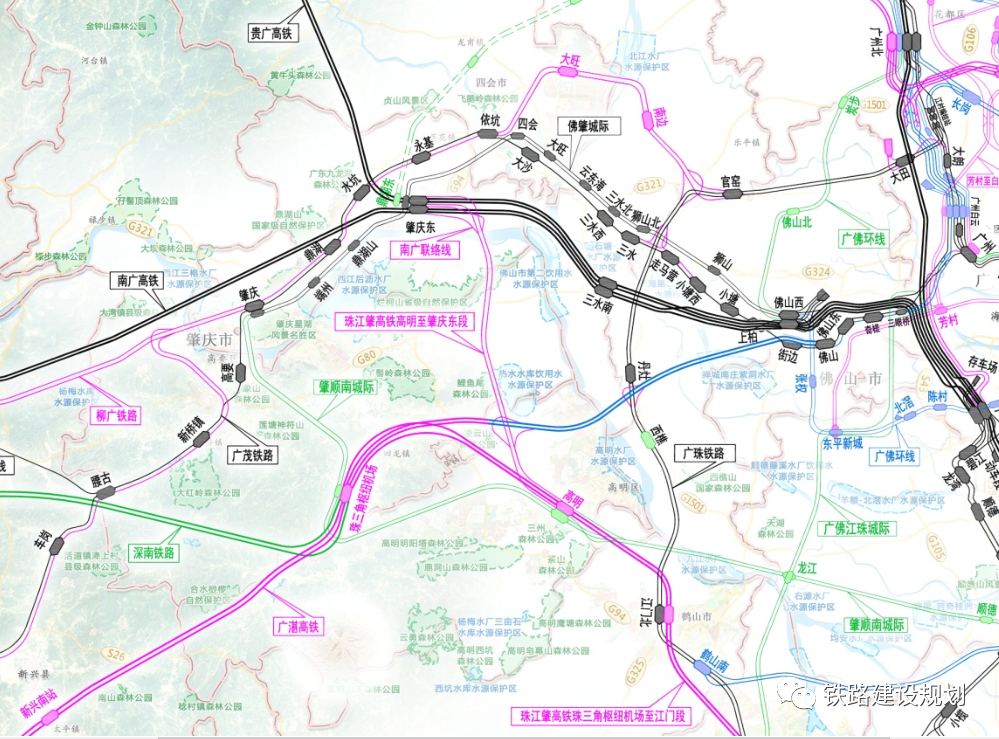 肇庆轨道交通规划图图片
