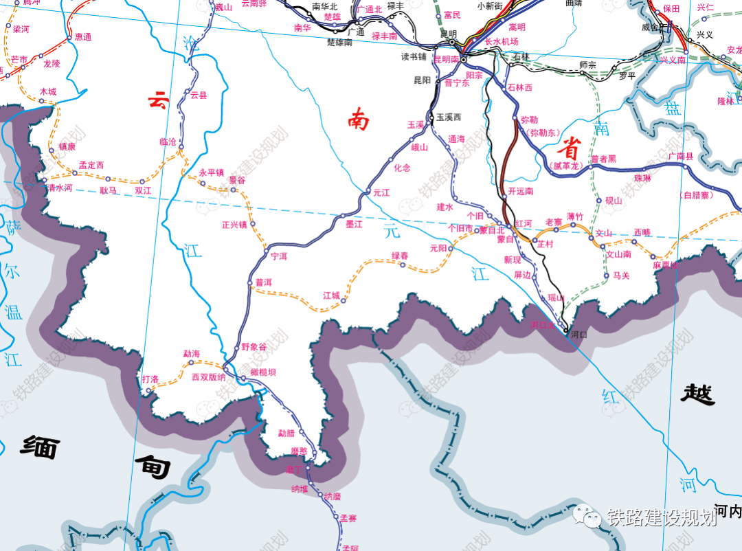 地图更新国家铁路网建设及规划示意图612021年12月18日版本