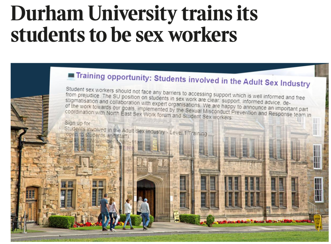 英媒：英国名校大学课程培养学生成为性工作者（图） - 1