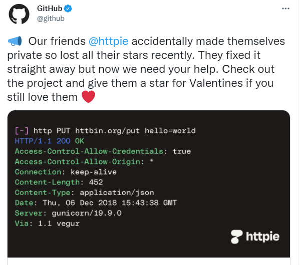 “在 GitHub 用十年攒的 54k+ Star，一个误操全没了”