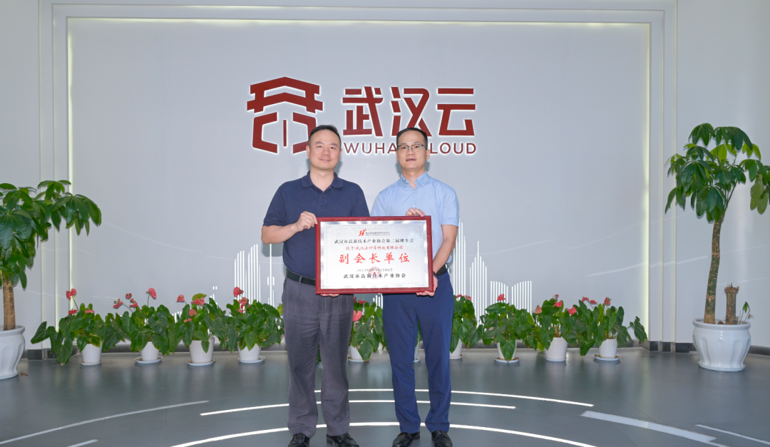 协会为副会长单位-武汉云计算科技有限公司授牌
