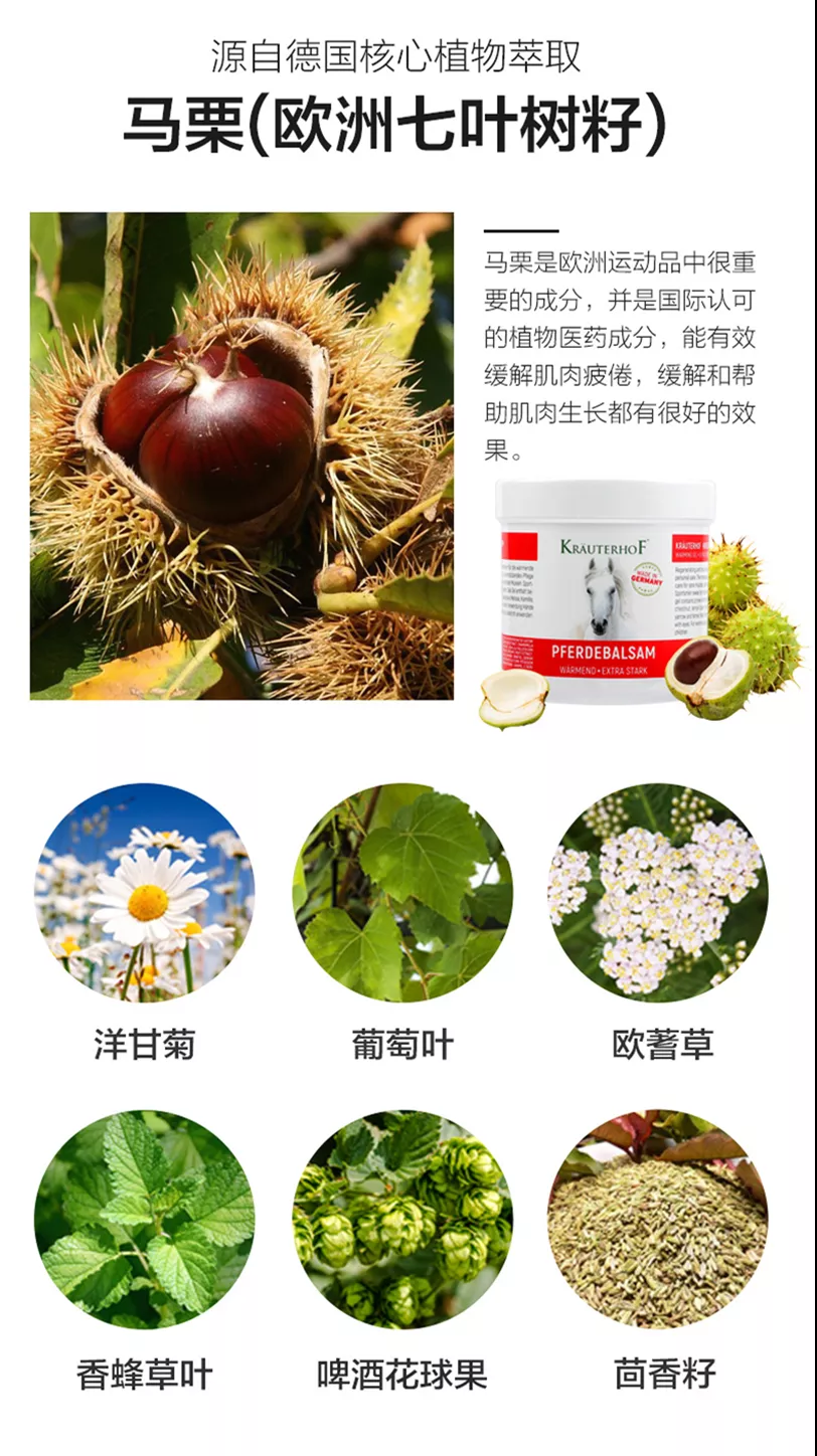 什么德国凝胶⑥Krauterhof 德国马栗膏热凝胶｜德国运动员专用马栗膏，一抹就舒服！_https://www.jmylbn.com_新闻资讯_第7张