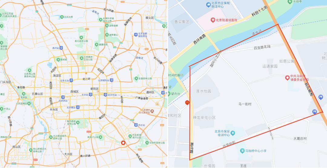 马驹桥在北京市的位置和书中描述区域。(资料图)