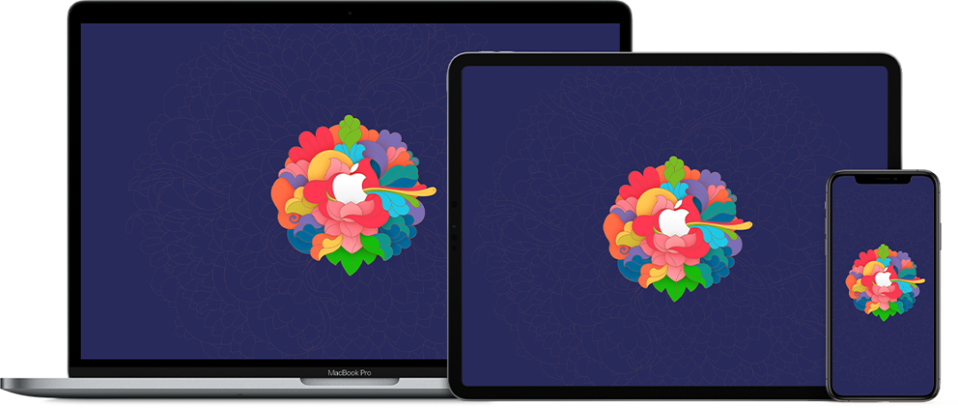 壁纸 Apple Store 三里屯景泰蓝宝相花 有livephoto版本 科技兽 微信公众号文章阅读 Wemp