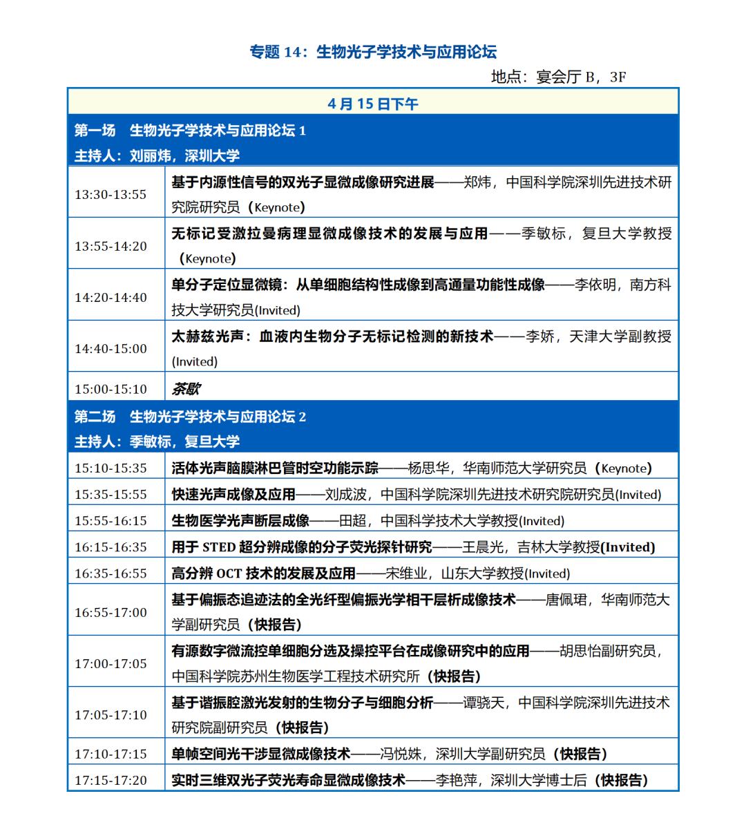 学术会议第一届中国光学工程学会青年科学家大会csoeysc