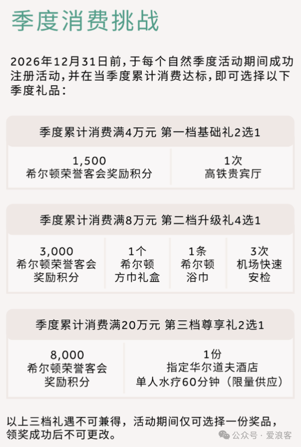 交行希尔顿联名卡实测 万事达世界卡送金卡消费达标升钻石 开卡礼15000积分