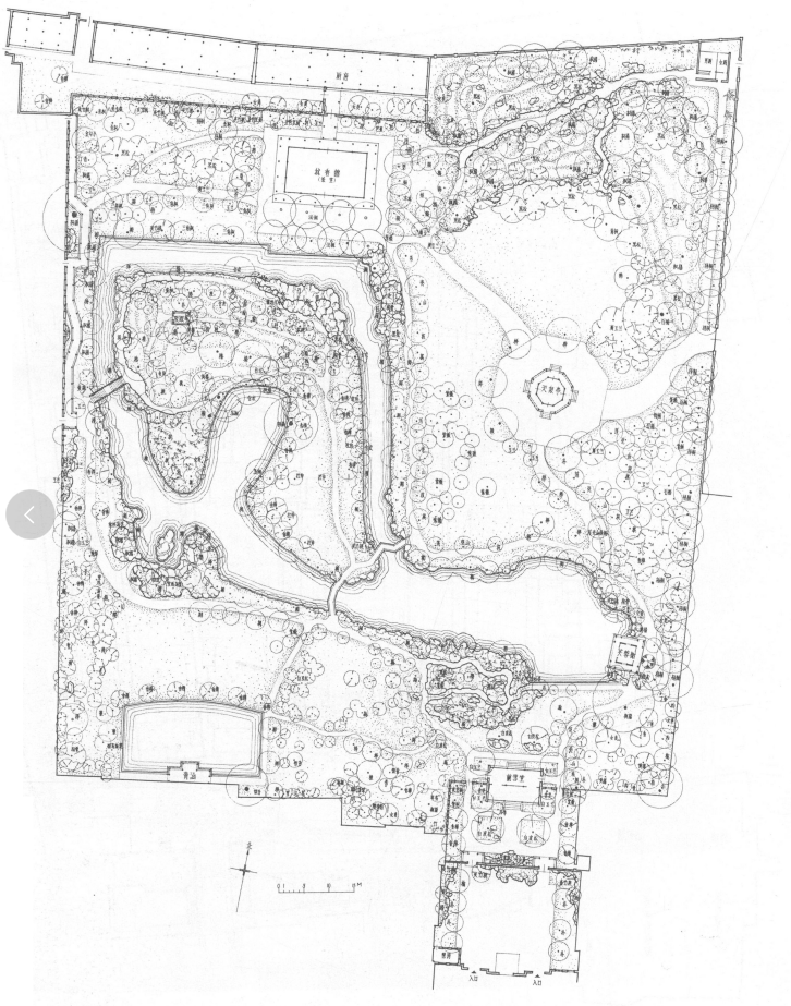 平面图园林手绘_寄畅园平面图_寄畅园五十景图