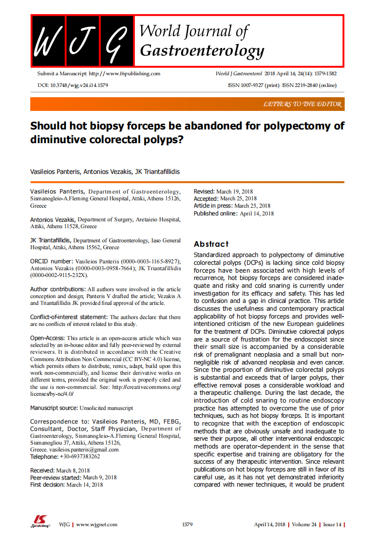 为什么说热活检钳小息肉切除术应放弃热活检钳吗？_https://www.jmylbn.com_新闻资讯_第2张