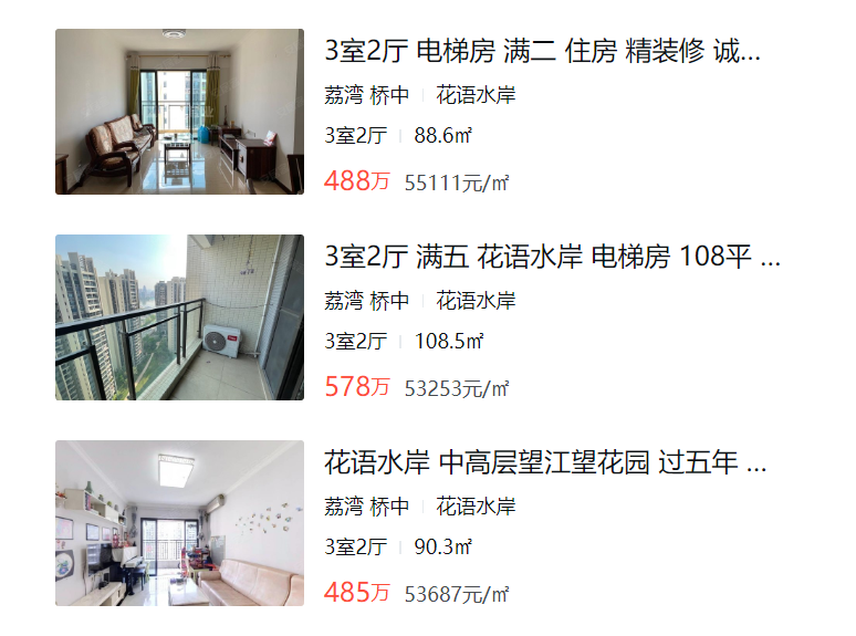 74平岛居！一路之隔是广雅？刚改型江景房，你买单不？