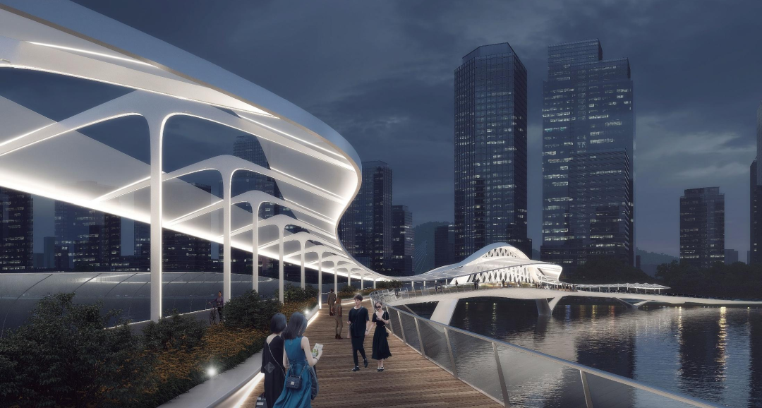 南沙横沥新地标！横沥金融岛，耗资近3个亿，南沙版「海心桥」效果图曝光！-超甲新房(图5)