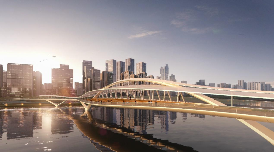 南沙横沥新地标！横沥金融岛，耗资近3个亿，南沙版「海心桥」效果图曝光！-超甲新房(图4)