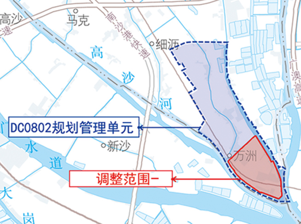 *新调整！南沙蕉门河、横沥岛等地块有变动！