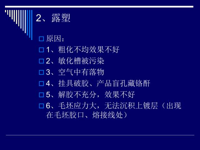 膠件、電鍍件常見缺陷分析和處理的圖15