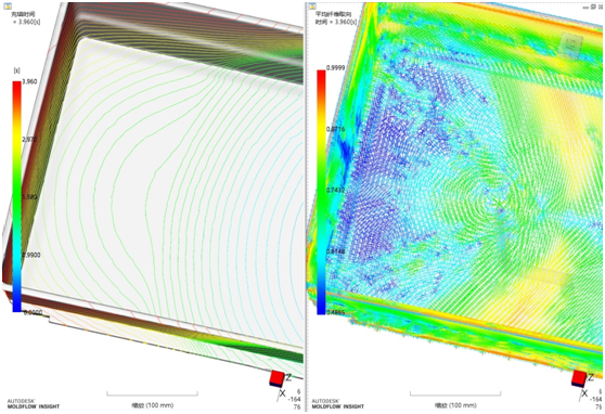 免喷涂材料中出现“新款”注塑缺陷，moldflow居然无法预测的图3