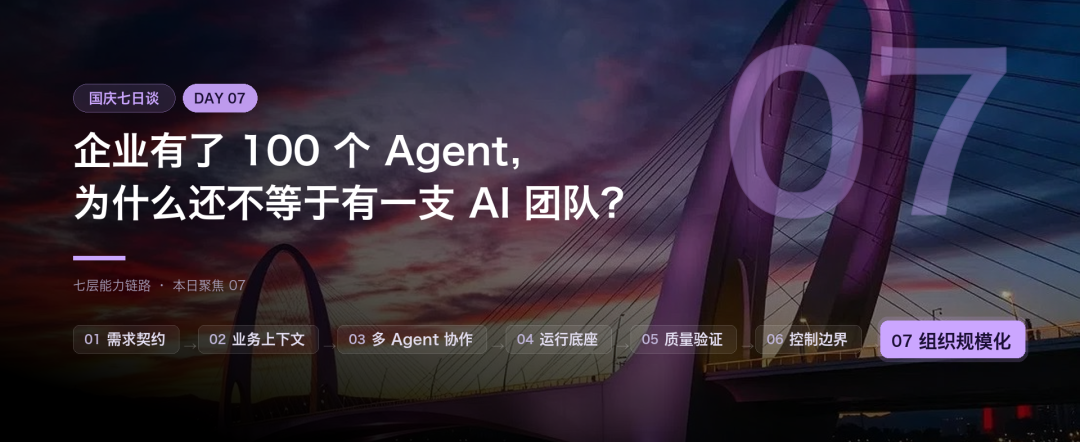 国庆七日谈 | 企业有了100个Agent，为什么还不等于有一支AI团队？(图1)