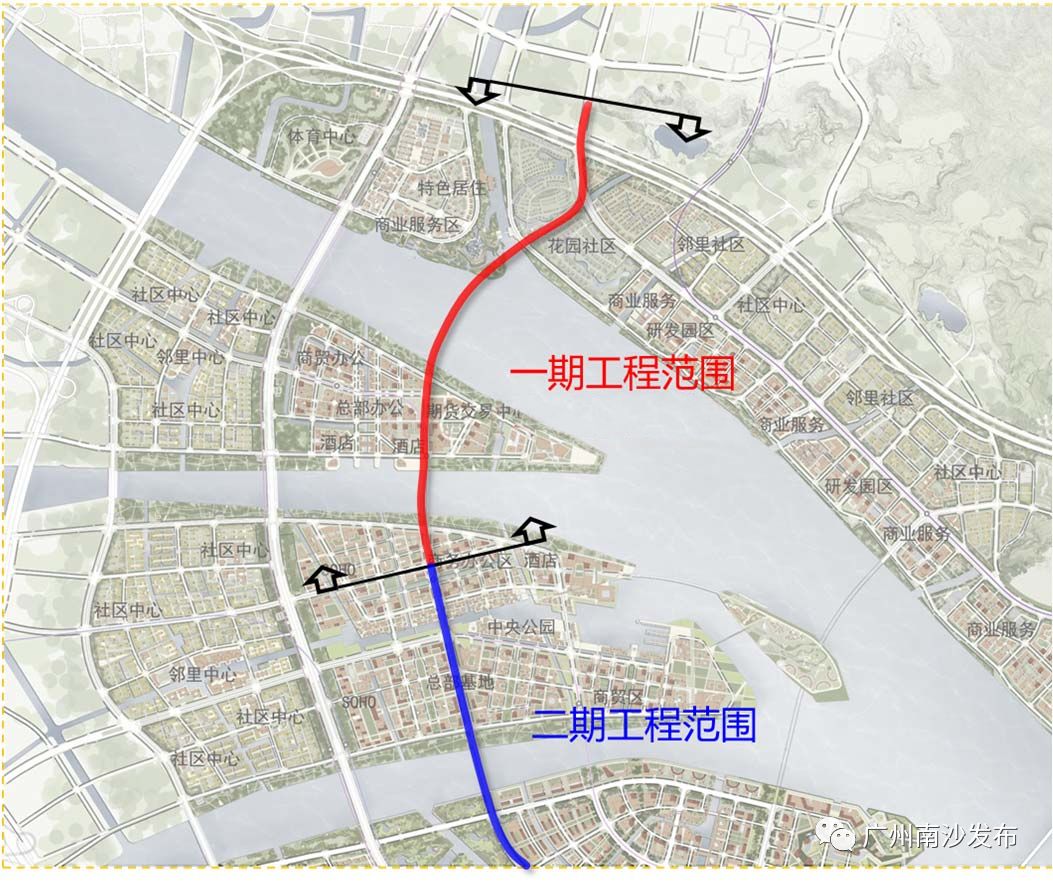 广州南沙明珠湾跨江通道（二期）工程，也要来了！！(图3)