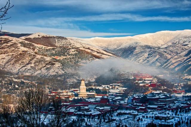 昨夜五台山又下雪了,雪景简直美成了人间仙境! | 新禅风