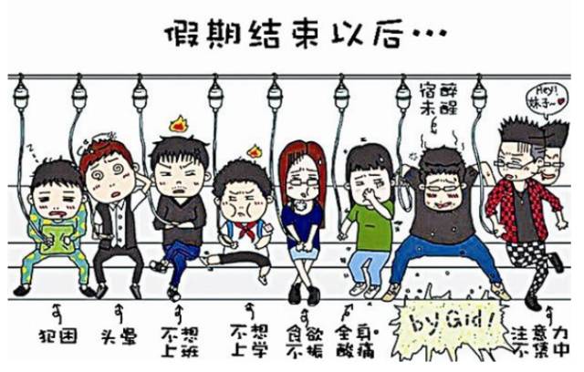 愉快的寒假要结束了. 随之而来的是不可避免的"假期综合症".