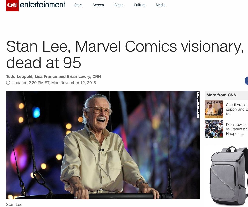 “漫威之父”斯坦李逝世：世间再无“彩蛋李”(图3)