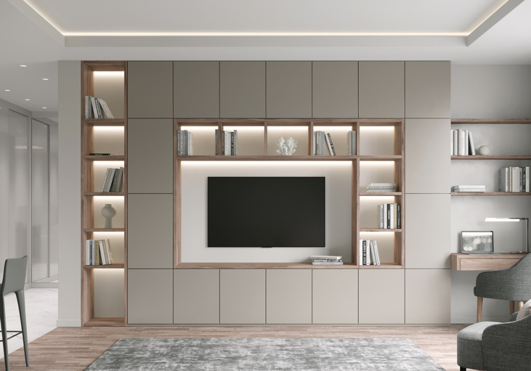 30个定制电视柜，让你家客厅收纳力十足！