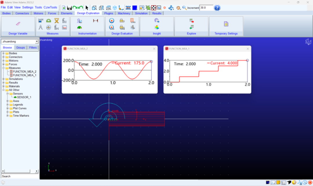 设计仿真 | Adams变拓扑分析之传感器的图7