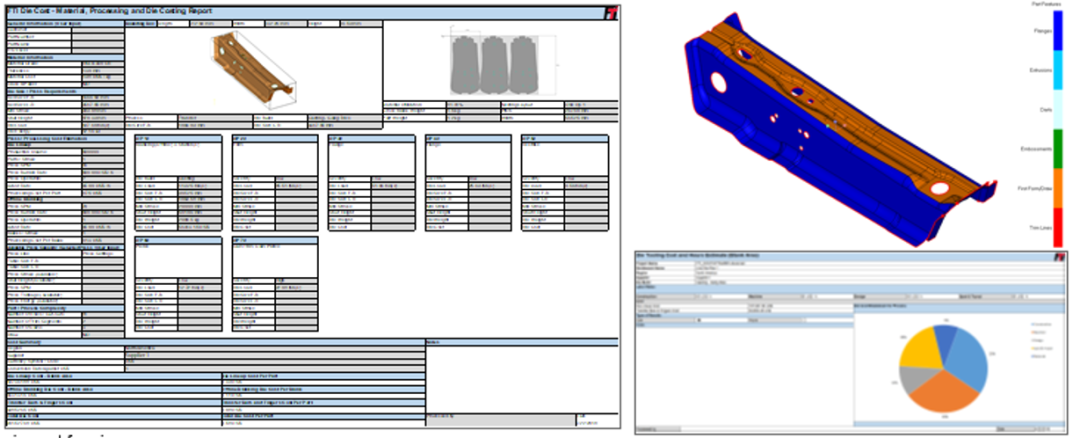 设计仿真 | FTI 助力车身钣金件冲压工艺设计及模具成本预估的图4