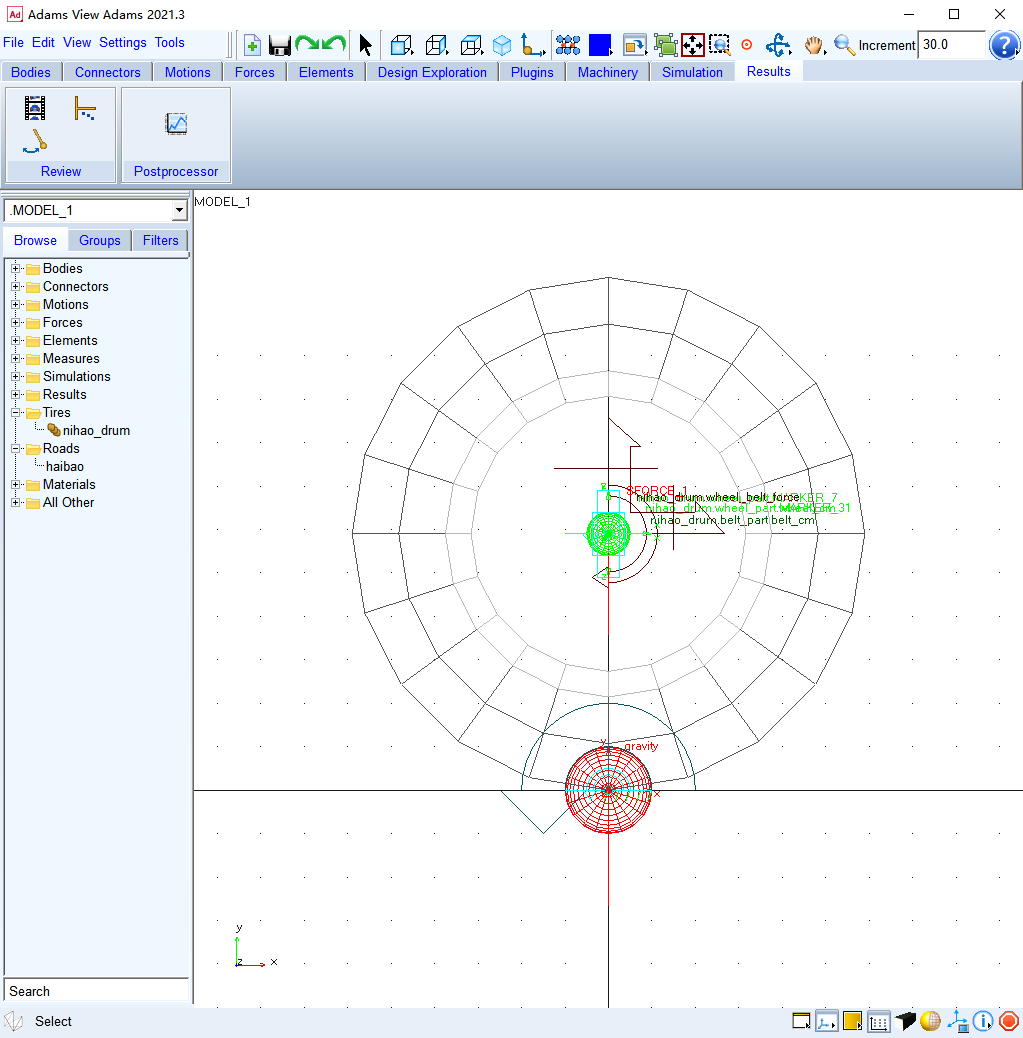 案例分享 | Adams转鼓台架2D_drum路面应用的图4