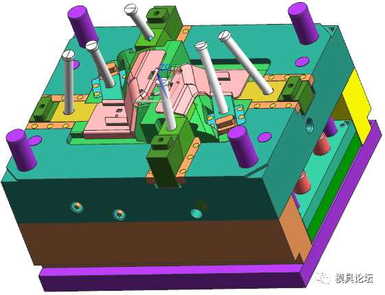 防护屏外罩注射模具设计+3d的图3