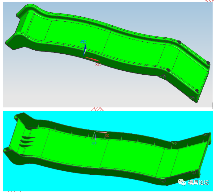 游乐场滑梯大型注射模具设计+3d的图1