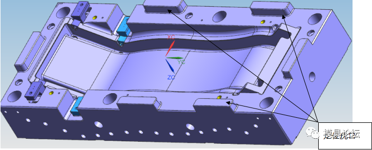 游乐场滑梯大型注射模具设计+3d的图6