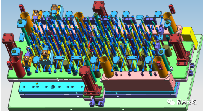 游乐场滑梯大型注射模具设计+3d的图4