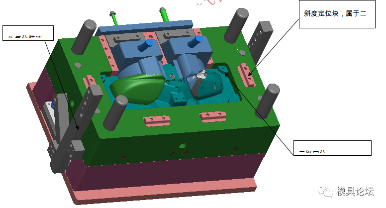 左右后視鏡殼體注射模具設(shè)計(jì)+3d的圖3