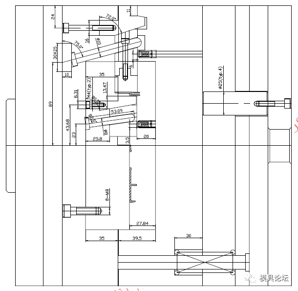 全站仪机芯支架注塑模设计要点+3d的图4