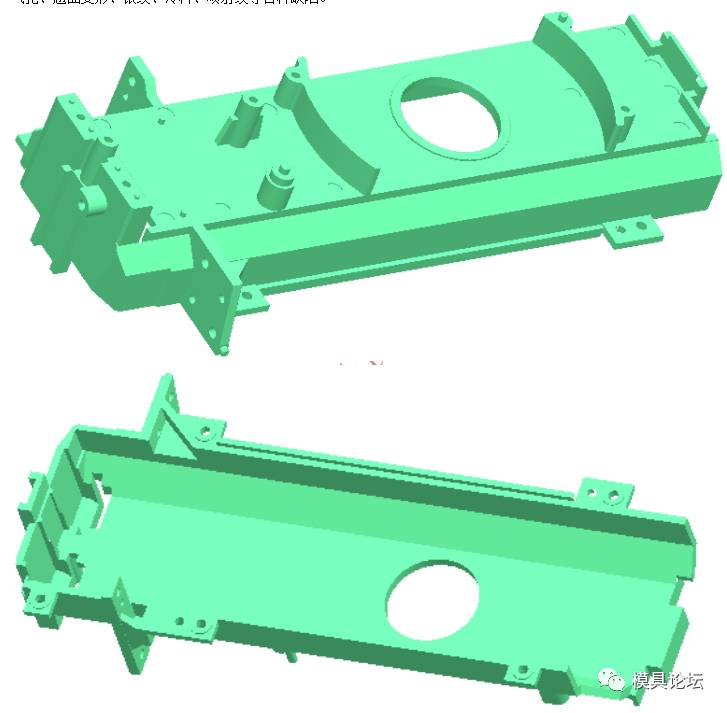 全站仪机芯支架注塑模设计要点+3d的图1