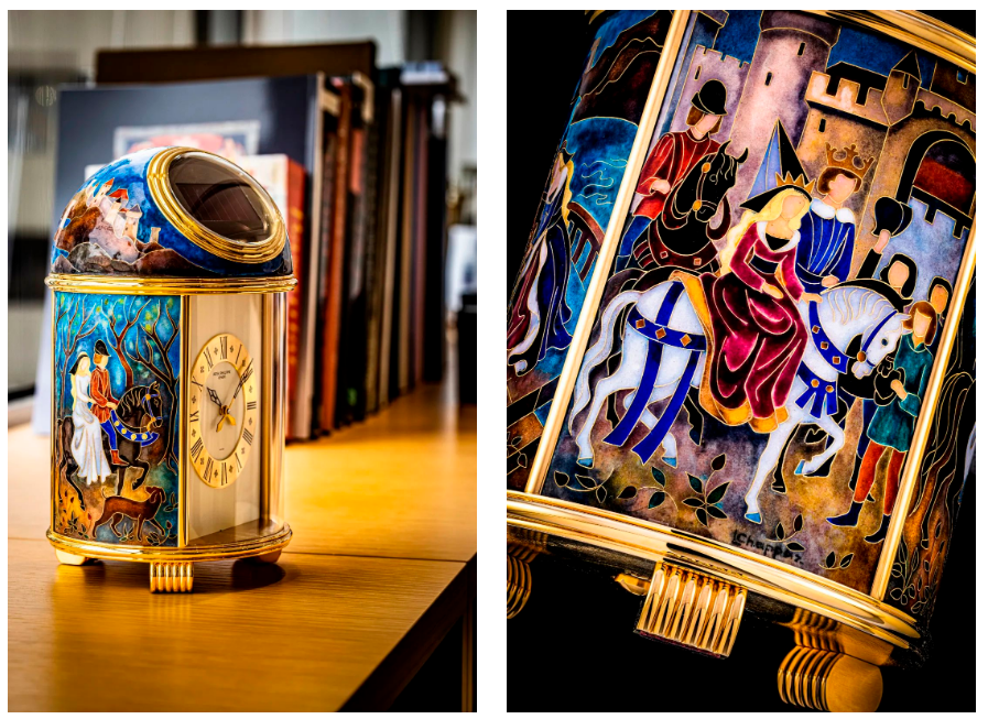 罕见百达翡丽掐丝珐琅圆顶座钟领衔瑞士piguet