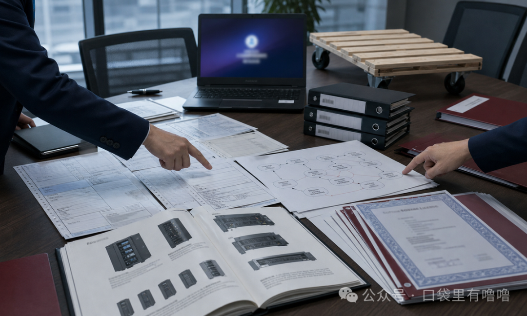 审计人员核查服务器软件和资金闭环材料