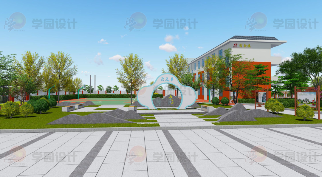 校门广场第一站校园文化空间三