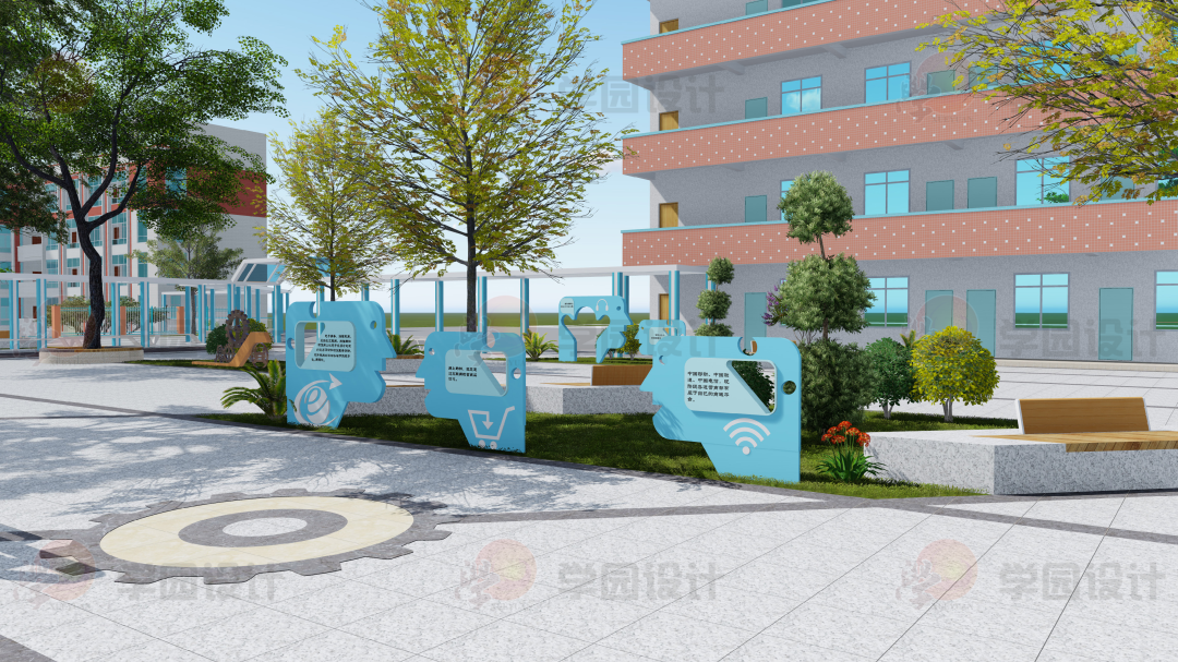 校门广场第一站校园文化空间三