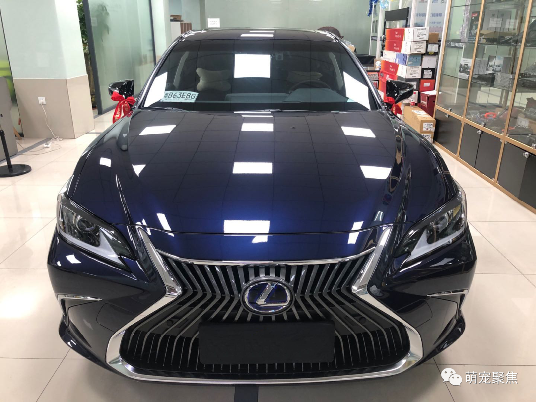 新提雷克萨斯es300h贴龙膜隐形车衣 车主说不贴好不敢上路 雷克萨斯