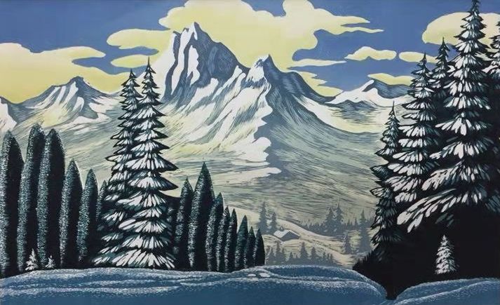 画展镌识北疆芳华鼎湖一场画展让你饱览鸡西市美景