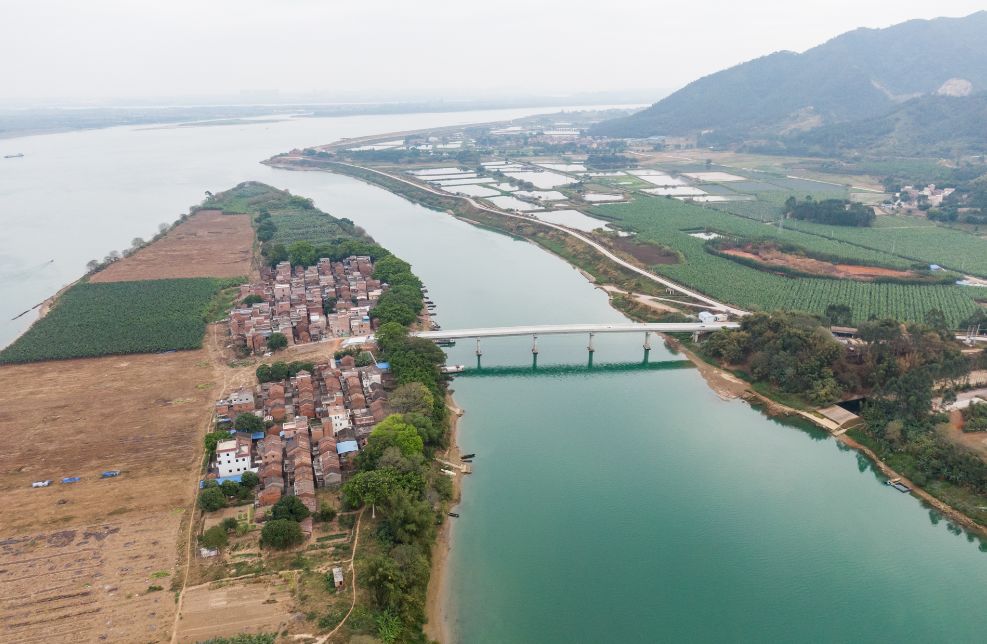 鼎湖沙浦沙洲岛大桥实现功能性通车!